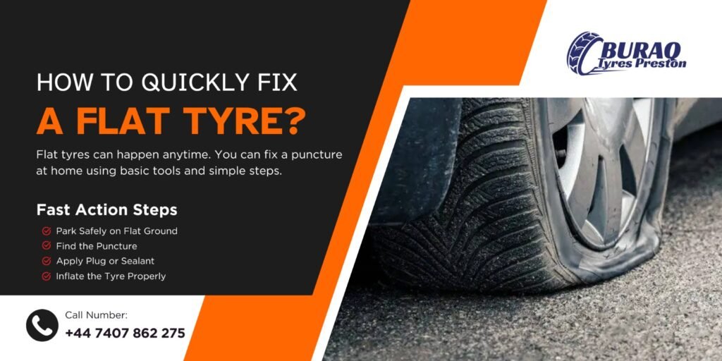 How to Fix a Flat Tyre at Home? Tools, Steps and When to Call a Pro